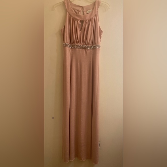 Pink Sparkly Formal Dress | En Focus Petite | Leg Slit at Bottom - Picture 2 of 6